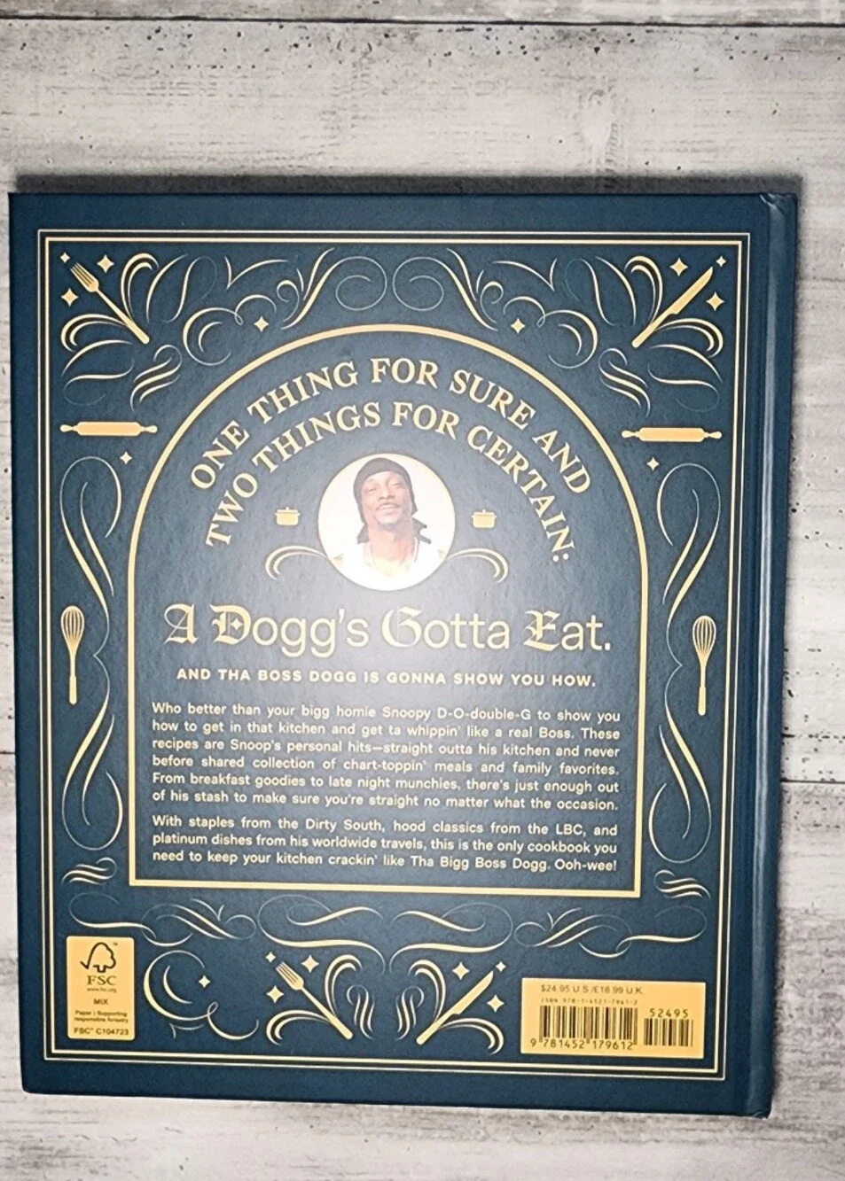 Snoop Dogg: From Crook to Cook Cookbook - Black & Gold Edition